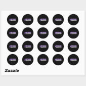 Overdose Dag Lint Overdose Bewustzijn Maand Ronde Sticker (Vel)