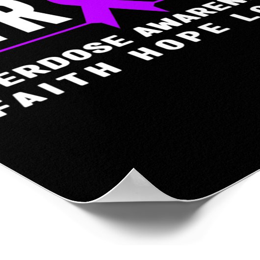 Overdose Strong - Addiction Awareness  Poster (Hoek)