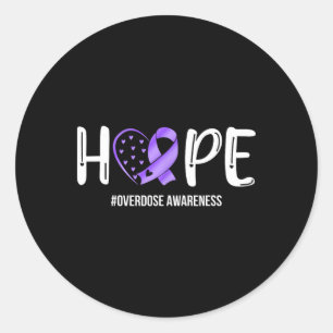 Overdose Warrior Hope Ondersteuningsteam Overdosis Ronde Sticker