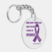 Overdose warrior motivational quotes for drug over sleutelhanger (Voorkant Links)