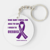 Overdose warrior motivational quotes for drug over sleutelhanger (Achterkant)