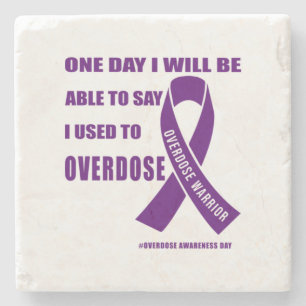 Overdose warrior motivational quotes for drug over stenen onderzetter