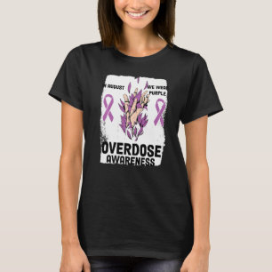 Overdosering Augustus We Draag Paarse overdosering T-shirt