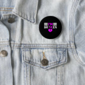 Overdosering Bewustheid Ik ben oké Gebroken Paars  Ronde Button 5,7 Cm (In situ)