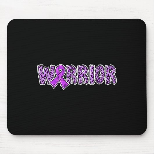 Overdosering Bewustmaking Aankomst Paarse Ribbon L Muismat (Voorkant)