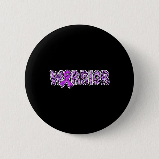 Overdosering Bewustmaking Aankomst Paarse Ribbon L Ronde Button 5,7 Cm (Voorkant)