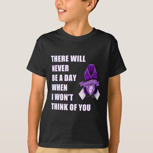 Overdosering Bewustmaking Dag Augustus 31 Paars Li T-shirt (Voorkant)