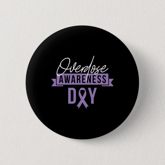 Overdosering Bewustmaking Dag Cadeau Herstellen So Ronde Button 5,7 Cm (Voorkant)