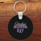 Overdosering Bewustmaking Dag Cadeau Herstellen So Sleutelhanger (Voorkant)