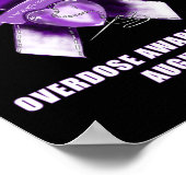 Overdosering Bewustmaking Dag Paars Lint Augustus Poster (Hoek)