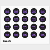 Overdosering Bewustmaking Dag Paars Ronde Sticker (Vel)