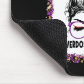 Overdosering Bewustmaking Draag Paarse leopard Mes Muismat (Hoek)