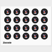 Overdosering Bewustmaking Dubbel Unicorn Paars lin Ronde Sticker (Vel)