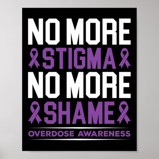 Overdosering Bewustmaking Geen stigma meer Stigma  Poster (Voorkant)