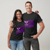 Overdosering Bewustmaking Koolstofvlag T-shirt (Unisex)