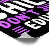 Overdosering Bewustmaking Onderwijs Paarse Ribbo n Poster (Hoek)