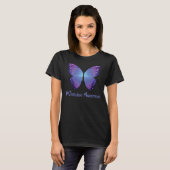 Overdosering Bewustmaking Paars butterfly-geneesmi T-shirt (Voorkant volledig)