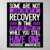 Overdosering Bewustmaking Versterking van Paarse r Poster (Voorkant)