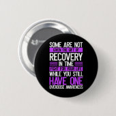 Overdosering Bewustmaking Versterking van Paarse r Ronde Button 5,7 Cm (Voorkant /achterkant)
