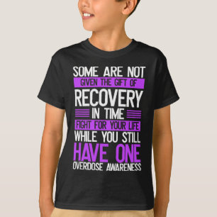 Overdosering Bewustmaking Versterking van Paarse r T-shirt