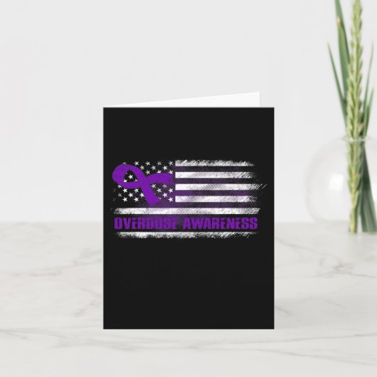 Overdosering Bewustmaking vlag Paars lintafscheidi Kaart (Voorkant)