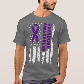 Overdosering Bewustmaking vlag Paars lintafscheidi T-shirt