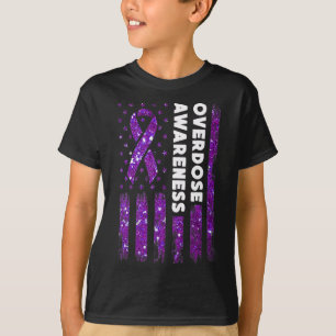 Overdosering Bewustmaking Vlag Pruple Ribbon Addic T-shirt