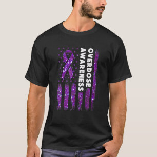 Overdosering Bewustmaking Vlag Pruple Ribbon Addic T-shirt