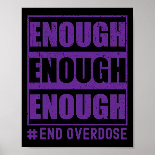 Overdosering Bewustmaking Voldoende eindoverdoseri Poster (Voorkant)