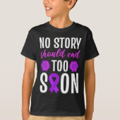 Overdosering Geen verhaal mag te snel eindigen Paa T-shirt (Voorkant)