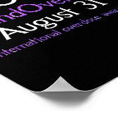 Overdosering Internationale dag van overdosering Poster (Hoek)