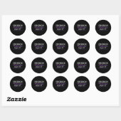 Overdosering Internationale dag van overdosering Ronde Sticker (Vel)