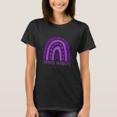 Overdosering Pruple Ribbon Opioid Einde Overdoseri T-shirt (Voorkant)