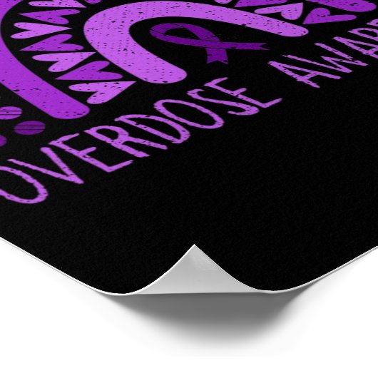 Overdosering Regenboogmedicatie Herstel Paars Ri Poster (Hoek)