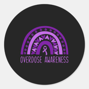 Overdosering Regenboogmedicatie Herstel Paars Ri Ronde Sticker