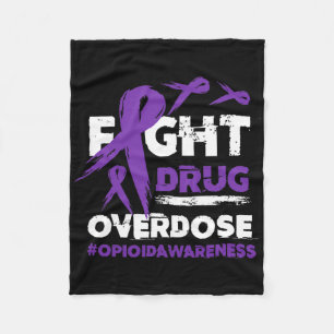 Overdosering van geneesmiddelen Pruple Ribbon Opio Fleece Deken