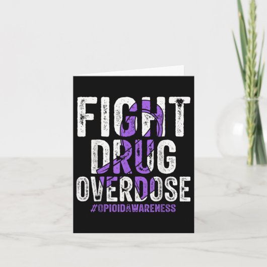 Overdosering van Paars remmende opioïden Kaart (Voorkant)