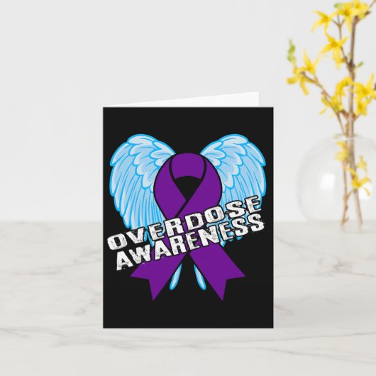 Overdosering Voorlichting Dag Engel tegen Addicati Kaart (Gele Bloem)