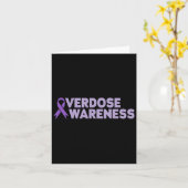 Overdosis Awareness Addiction Recovery Kaart (Gele Bloem)