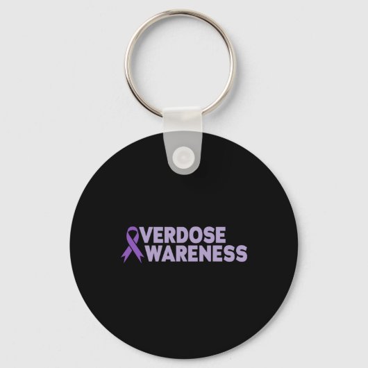 Overdosis Awareness Addiction Recovery Sleutelhanger (Voorkant)