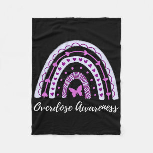 Overdosis Awareness Boho Rainbow 1 Fleece Deken