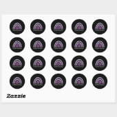 Overdosis Awareness Boho Rainbow 1 Ronde Sticker (Vel)