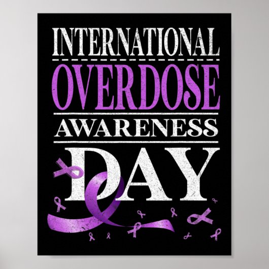 Overdosis Awareness Dag Paarse 1 Poster (Voorkant)