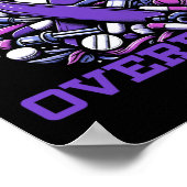 Overdosis Awareness Day I Draag Paarse lint Poster (Hoek)