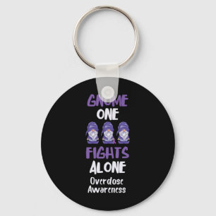 Overdosis Awareness Gnome One vecht alleen tegen P Sleutelhanger