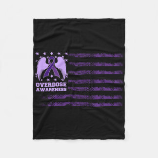 Overdosis Awareness Lint Vlag 1 Fleece Deken