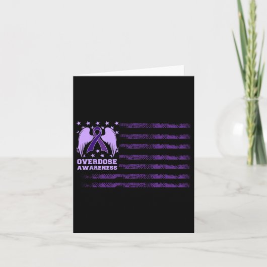 Overdosis Awareness Lint Vlag 1 Kaart (Voorkant)