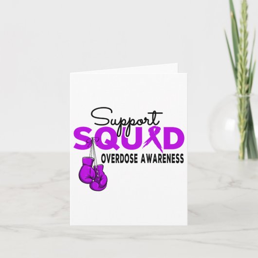 Overdosis Awareness Maand Ondersteuning Squad Paar Kaart (Voorkant)