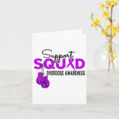 Overdosis Awareness Maand Ondersteuning Squad Paar Kaart (Gele Bloem)