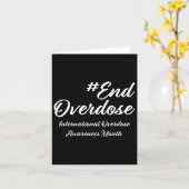 Overdosis Awareness Month1 Kaart (Gele Bloem)
